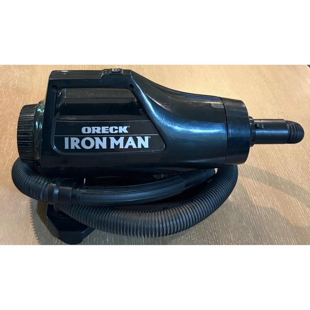 Oreck IronMan IM-90 Handheld Canister Vacuum Black Corded Portable Tested